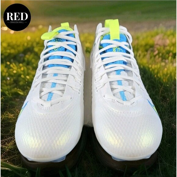 Nike Alpha Huarache 9 Elite Mid NBY LAX SE Lacrosse Cleats FV6149 100 - Men's 8 - Picture 4 of 14